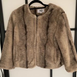 Faux fur jacket